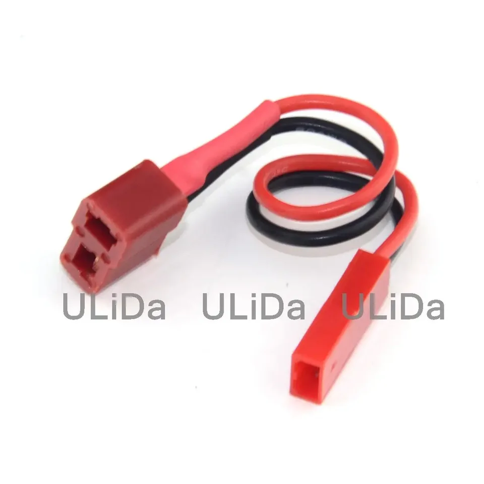DEANS T TO JST Zátka Ženský konektor RC RC Prevodný drôt kábel 100 mm 20 awg drôt