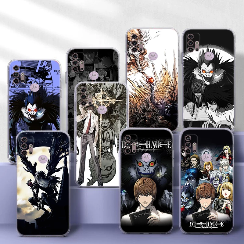 Death Note Soft Case for Moto G Play E20 E4 E40 E5 E6 E6S E7 Power Edge 20 Lite Pro G200 G30 G4