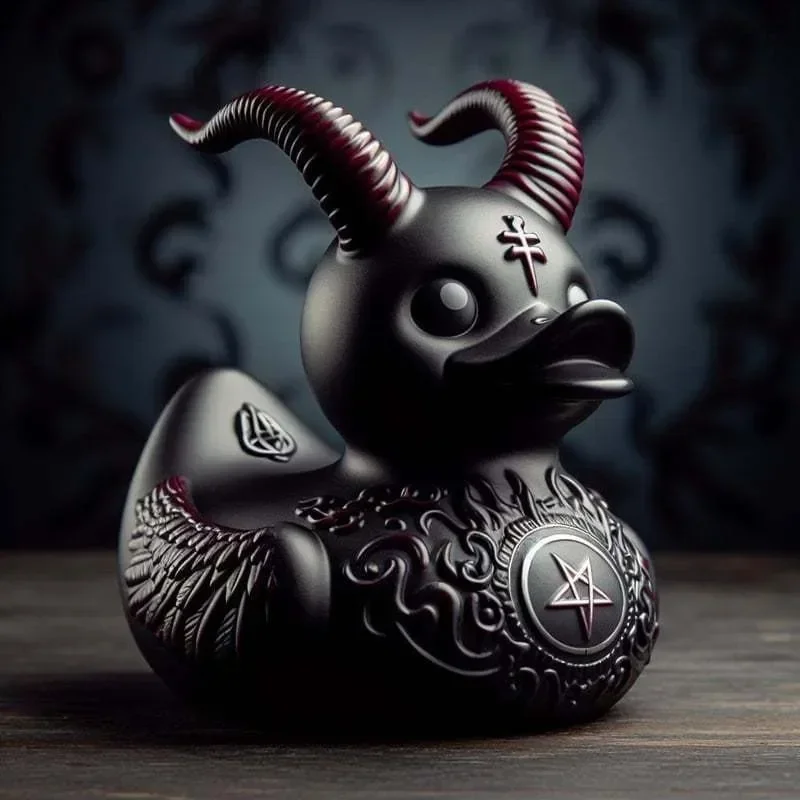 Death Rock Duck Desktop Decoration Home Decor Decor Punk Duck Obývacia izba dekorácia
