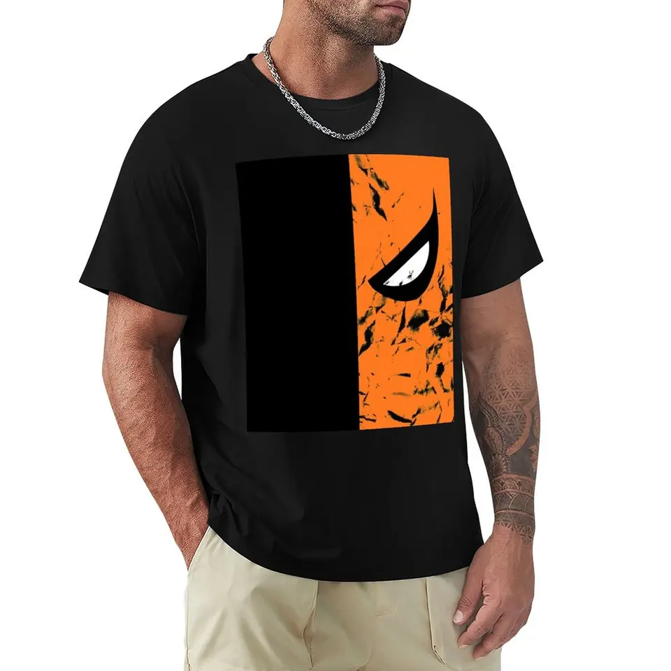 Deathstroke - vyblednuté tričko Tričko s nadmerným tričkom Tirkry Striek Herower Weight T košele pre mužov