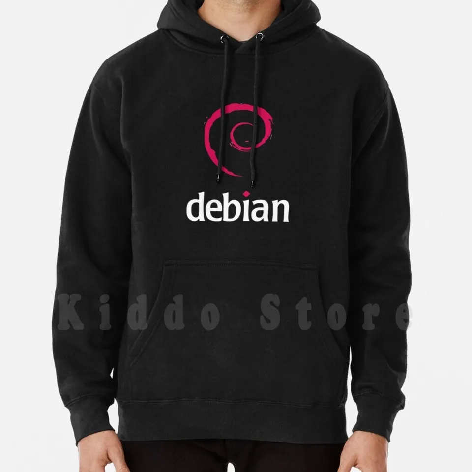 Debian mikiny s dlhým rukávom Linux Debian Black Swirl GNU Geek Logo Distro Programovanie Hacker Ubuntu Raspberry Pi