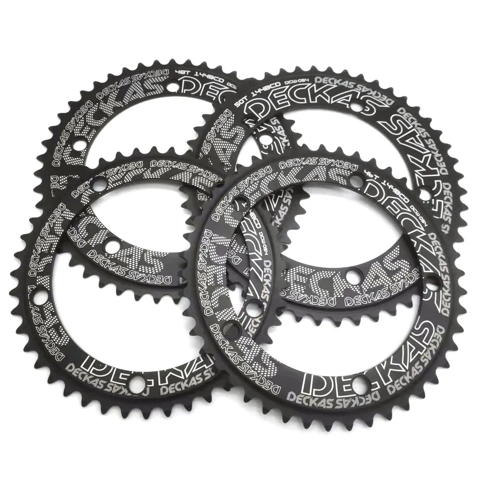 Deckas 144BCD reťazca 44T 46T 48T 50T 52T 54T 56T s jedným reťazovým vylepšením verzie pozitívnych negatívnych zubov pre TMB Bike