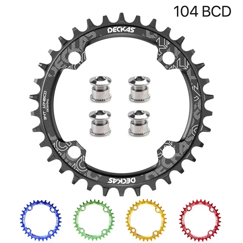 Deckas Coroa BCD 104 s bicyklami 104bcd úzky široký 38T 36T 34T 32T 32T Raining Single 12 11 10 9 8 Speed ​​Plato MTB