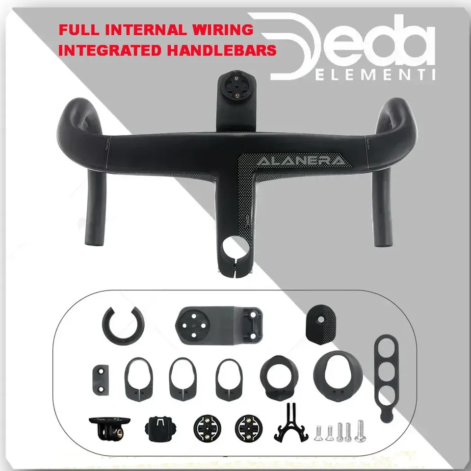 Deda Alanera Full Carbon Internal Routing Road integrovaná riadidlá 28,6 mm, s veľkosťou držiaka na bicykli 380-440 mm