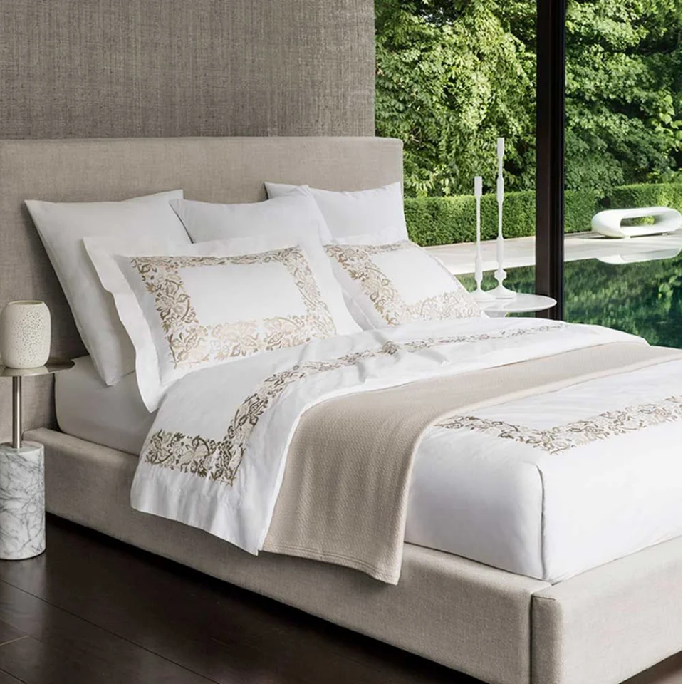Deeda Factory Premium Kvalita luxusná výšivka Cotton Hotel Set