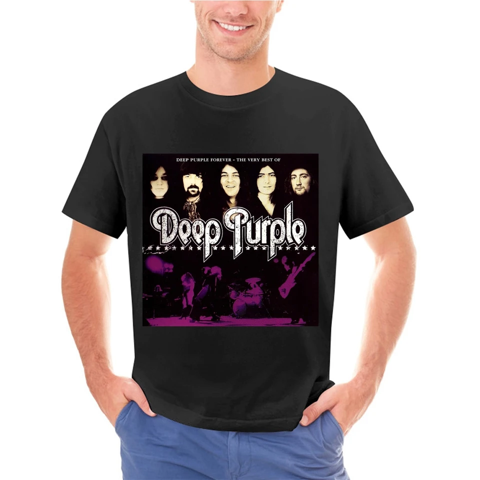 Deep Purple Cover Photo album Art T-Shirt Cotton vyčesal tričko 30s tričko