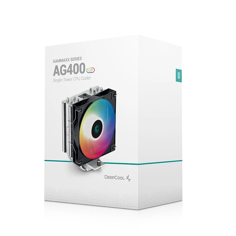 DeepCool for AG400 LED Black CPU ventilátor pre herné počítačové chladenie Adreačný CPU Cooler RGB