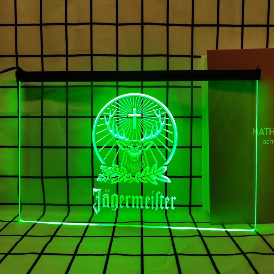 Deer Head Retro Led Neon Sign Domovod dekor s vintage plakety a plagáty pre miestnosť Office Farmhouse