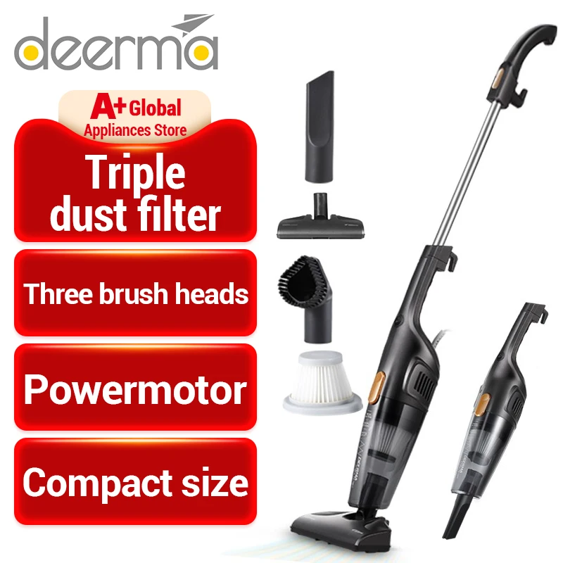 Deerma DX115C Mini prenosný ručne držaný vysávač domácnosť MUTE VACUAM OUCUM SILNÝ VACUUM VACUAM VACUAM