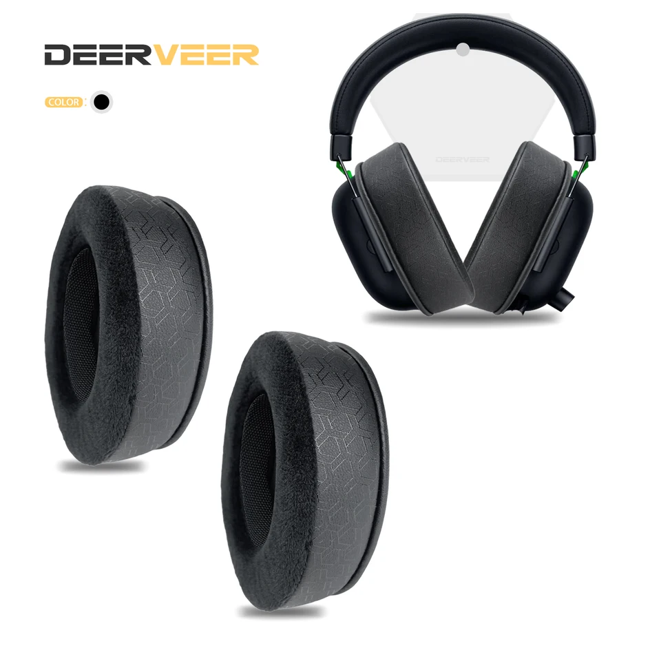 Deeveerer Surpen Earpad pre Razer Blackshark V2 X slúchadlá Zhusťujú pamäťové penové vankúše