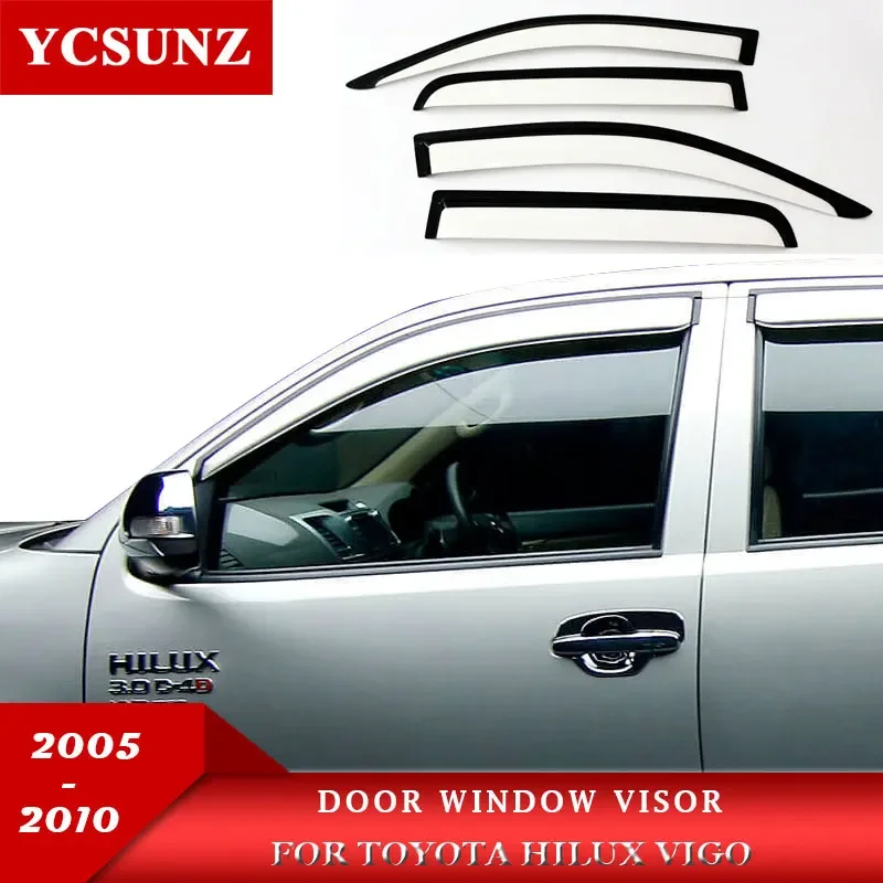 Deflektory bočného okna pre Toyota Hilux Vigo 2005 2006 2007 2008 2009 2010 2010 2011 2012 2013 2014