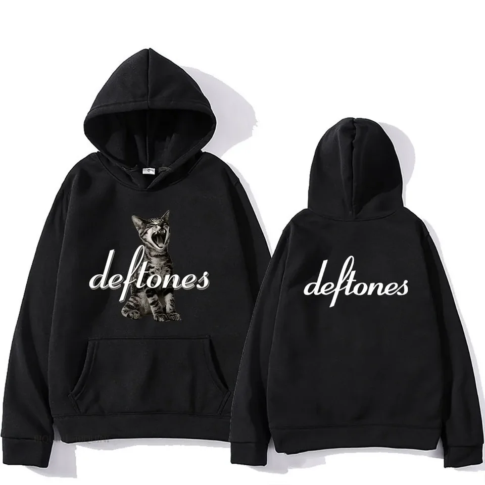 Deftones okolo kožušinovej turné kapely Hoodie Unisex Street Príležitostný dlhý rukáv Nový punk retro retro hip hop kapucňa