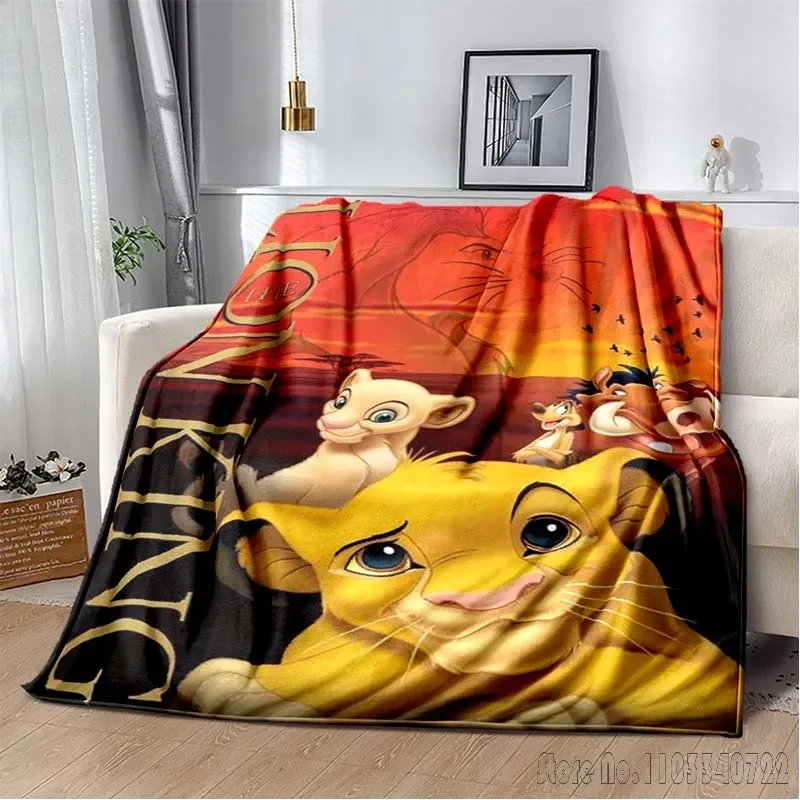 Dekoratívna dekoratívna dekoratívna prikrývka Lion King Cartoon