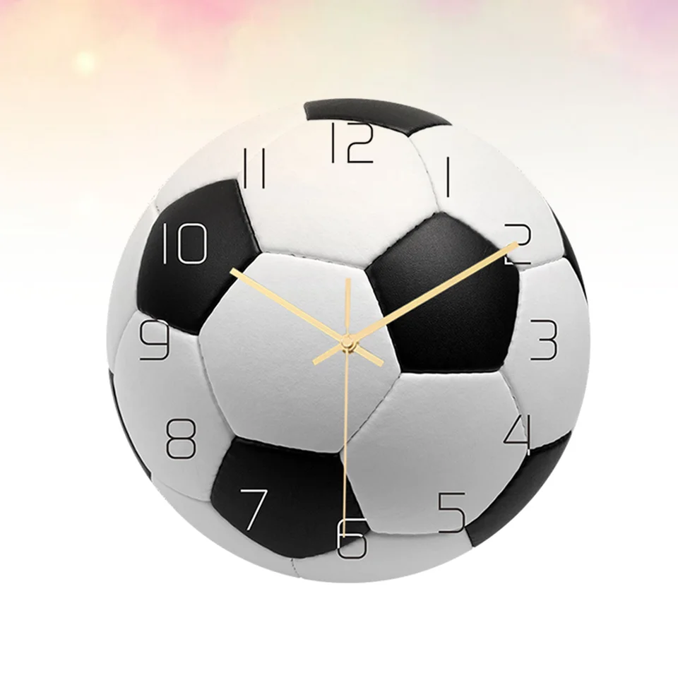 Dekoratívne hodiny pre domáci futbal Futbable Footble Detská izba Športová stena digitálna