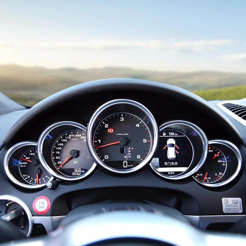 Dekoratívny prsteň z auta pre Porsche Macan 911 718 Paramera Cayenne Car Dashboard DECORATION RING DOPLNENIE