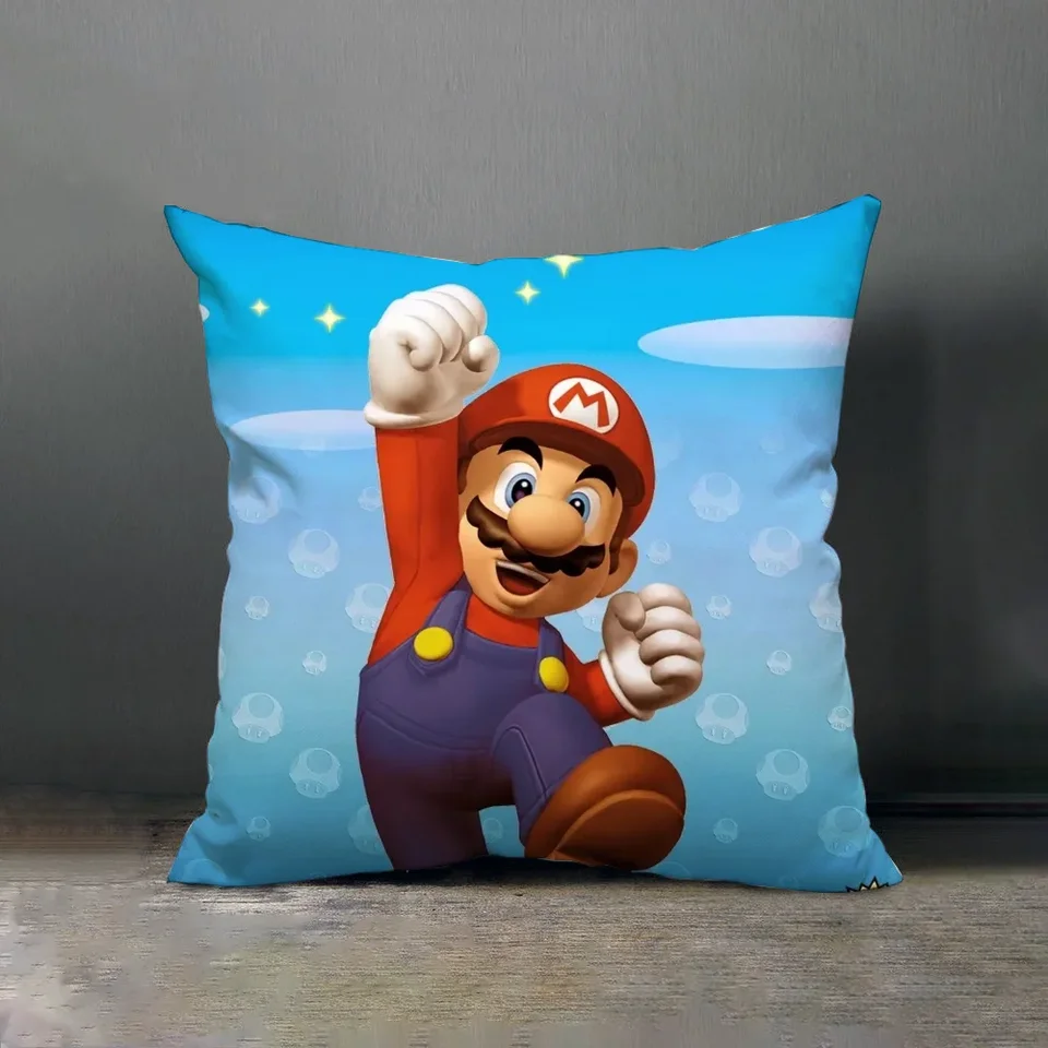 Dekoratívny vankúš Super M-Marios Horror Bratz vianočná dekorácia Leon S Kennedy Cushion Casvers Covers 45x45 Cushions Cover