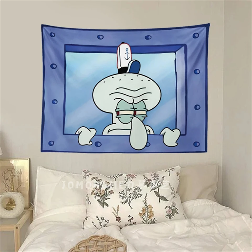 Dekorácia gobelínu internát Patrick hviezda Detská spálňa Spongebob Squarepants pozadie zavesenie handričiek