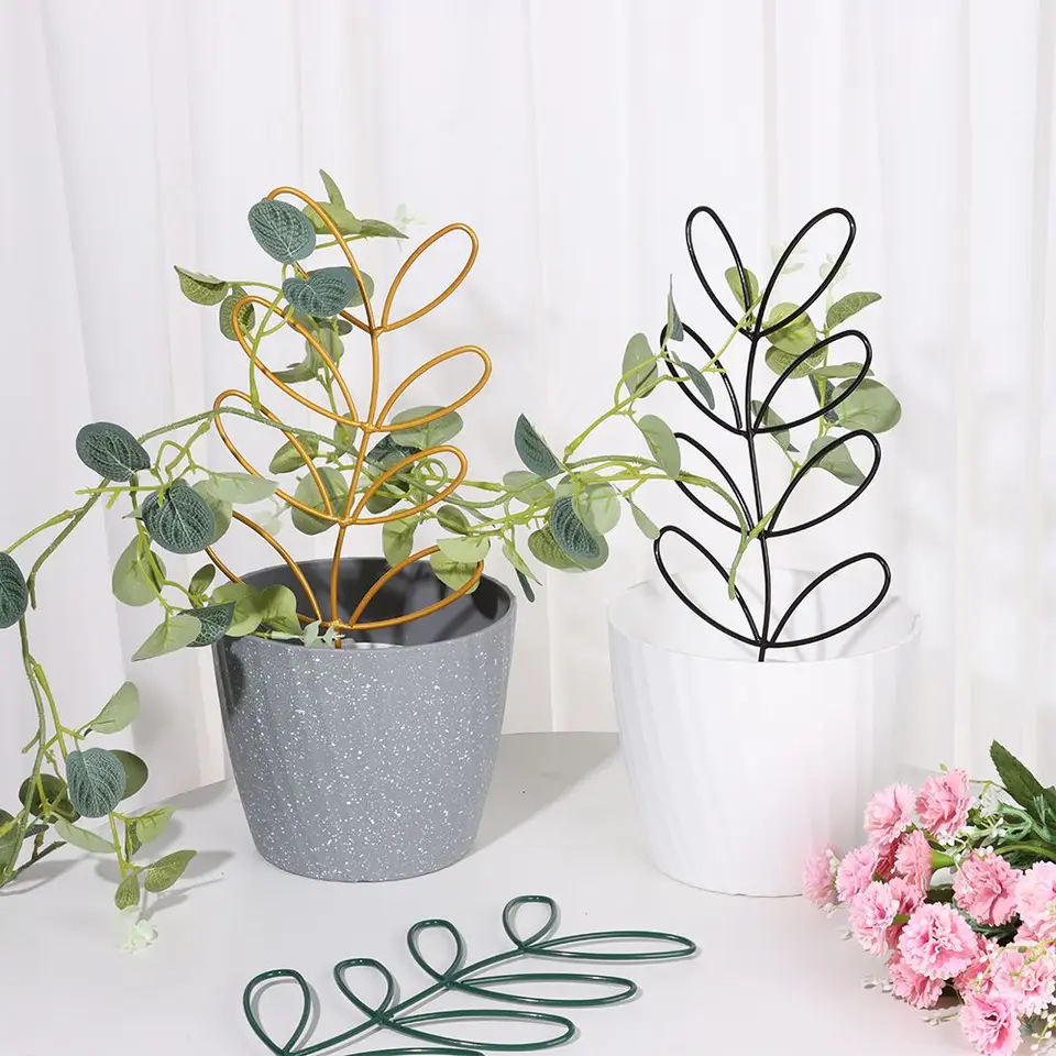 Dekorácia Vnútorná vonkajšia ozdoba Ornament Garden Arandement Plant Trellis List Tvar držiaka viniča lezenie dodávky rastlín