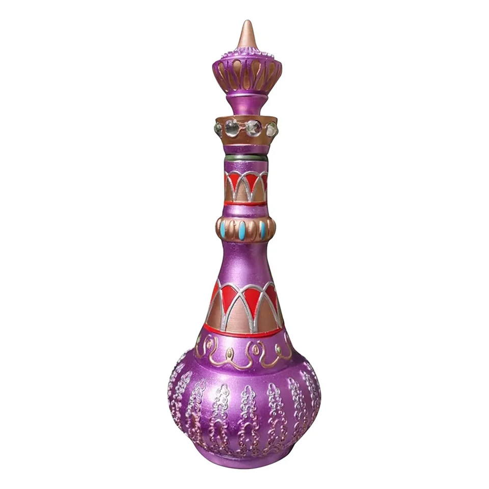 Dekorácia z fľaše na živicu, magickú fľašu, retro dekoratívnu fľašu, prinášajte nekonečnú krásu do svojho domu ružovú