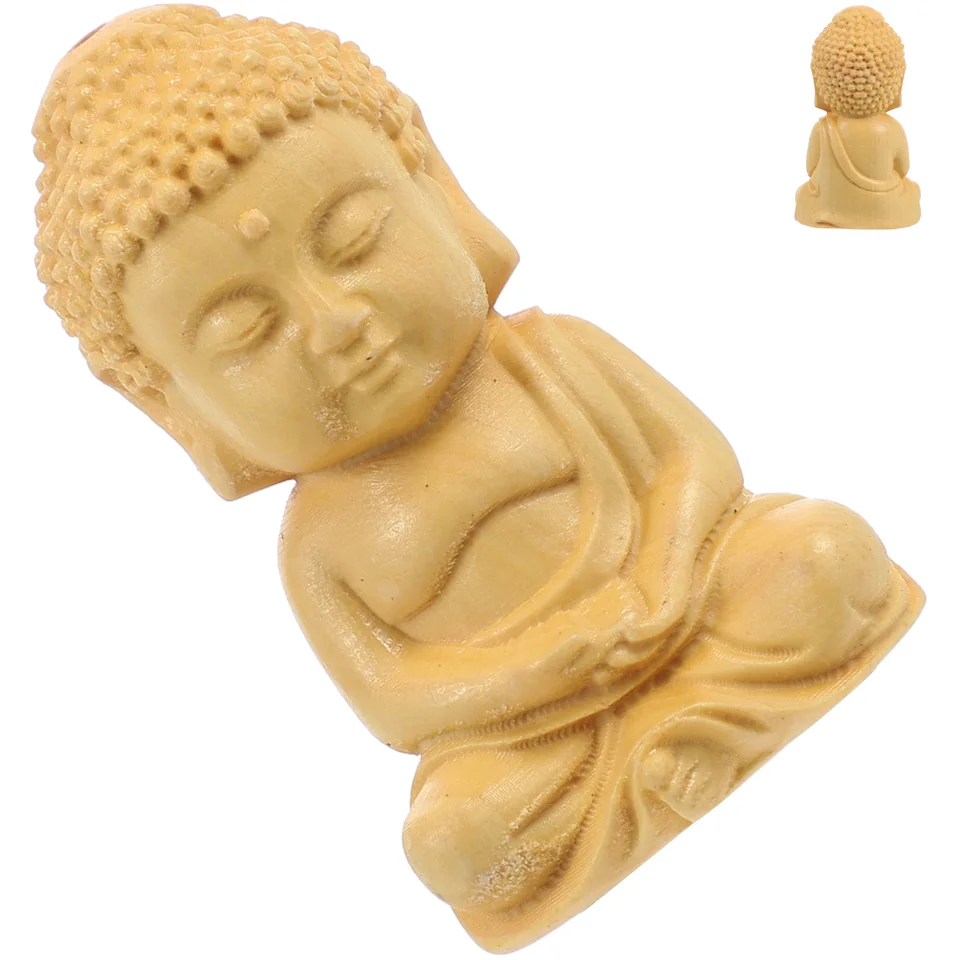 Dekorácie Buddha socha kancelária Outdoor Ozdoby žaby Figuríny drevené pre domov