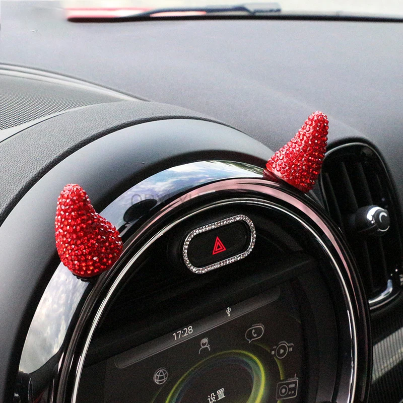 Dekorácie interiéru automobilov Roztomilé štýlové nálepky Dashboard Ozdoby pre Mini Cooper S JCW F54 F55 F56 F60 R56 R60 R61 Príslušenstvo