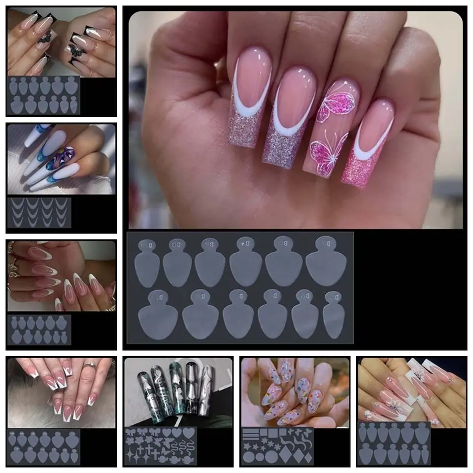 Dekorácie nechtov na klincové nálepka False Tips Manicure Doplnky