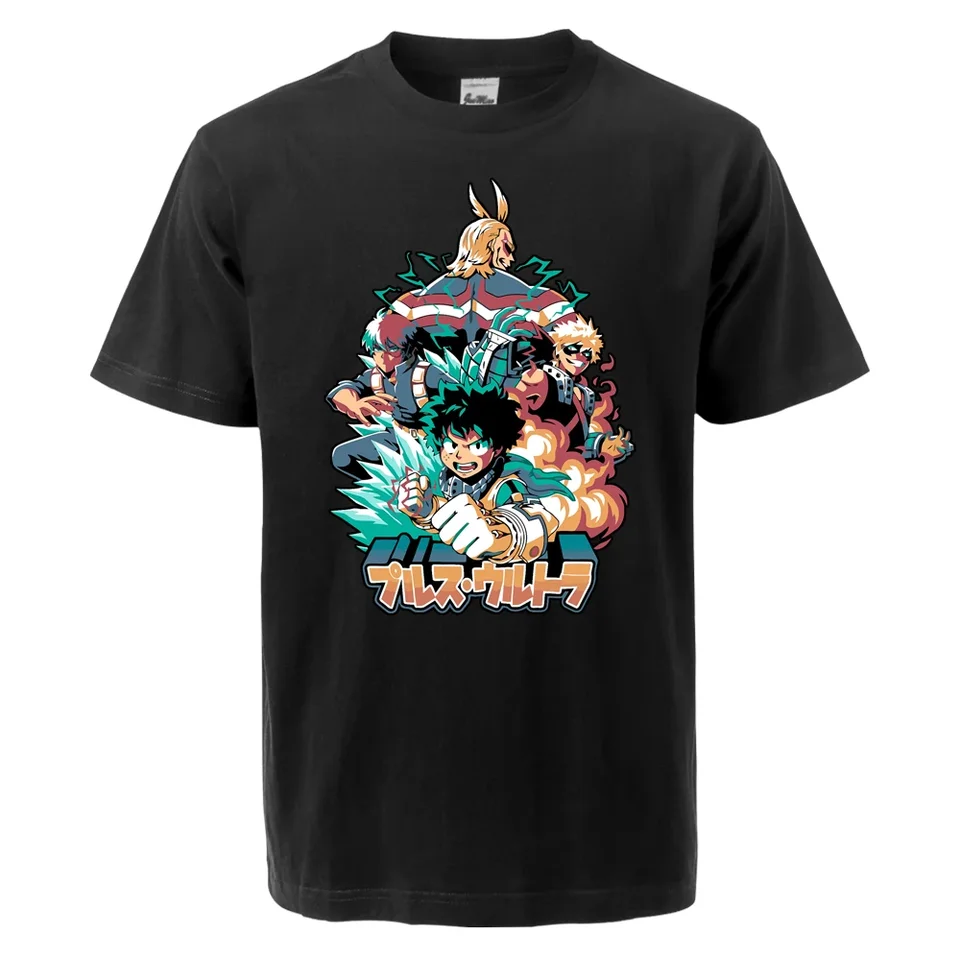 DEKU všetci môžu Bakugou Japan Anime Anime Summer 2024 Muži jednoduché tričká TOPS TOP MEN KRÁTKY PRÍRUČKA NAJVÄČŠIE TOWS