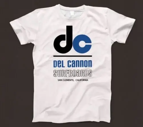 Del Cannon Surfboards T tričko 746 San Clemente California Surfing Beach 60. roky