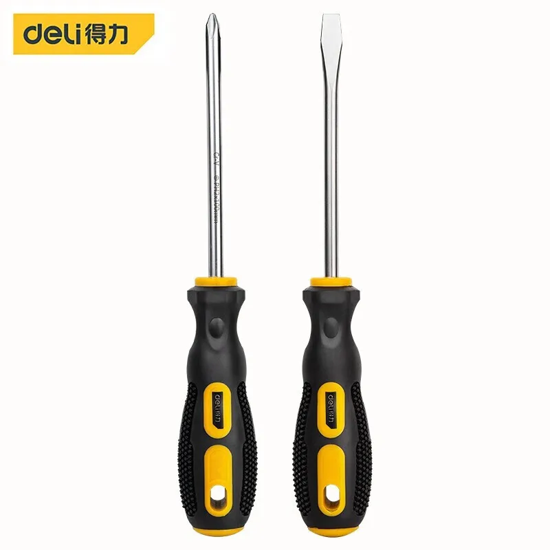 Deli 2-dielna súprava skrutkovača Phillips, skrutkovač Phillips, skrutkovač plochého konca, kombinácia magnetického skrutkovača DL260002B