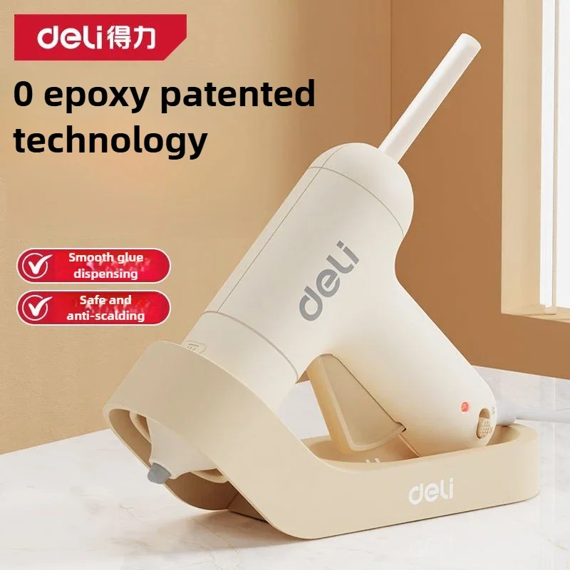 Deli-hot topenie lepiacou pištoľou s priehľadnou lepiacou tyčinkou, mini pištoľou, domácou elektrickou, tepelnou teplotou, opravárenským náradím, špeciálnou setou tyčiniek