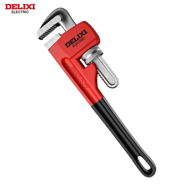 Delixi Electric 14-palcový ťažký rúrkový kľúč ， Hliník vysokej uhlíkovej ocele Veľký otvor nastaviteľný kľúč ， rezanie klieští rúr