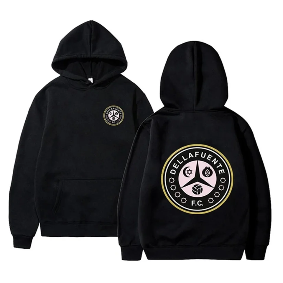 Dellafuente mikiny Ženy, tlačené hip hopové mikiny grunge Kórea ženské ulzzang hoodie kórejské módne streetwear topy