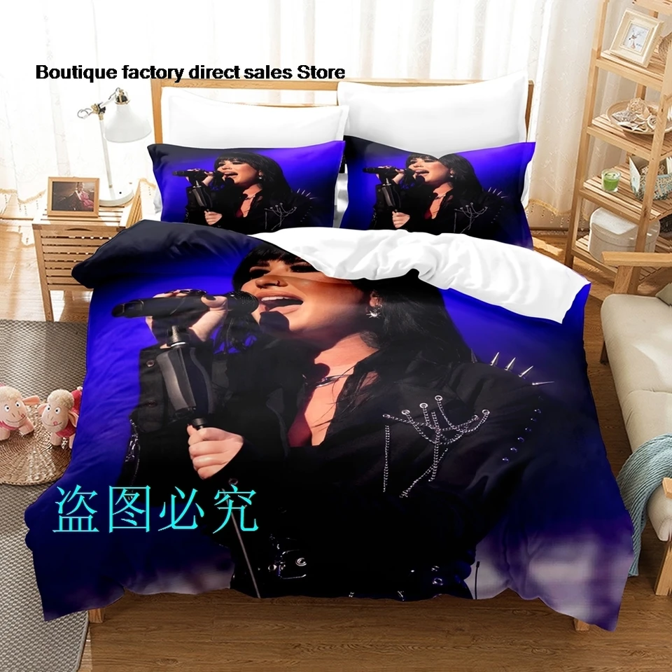 Demi Lovato Bedding Set Single Twin Full Queen King Size Bed Set set Aldult Kid Spálňa Duvetcover Sets 3D tlač