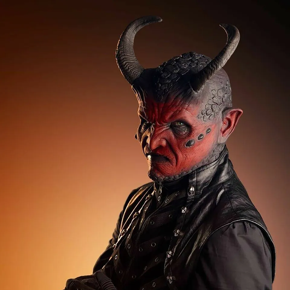 Demon Latex Mask Realistický žart