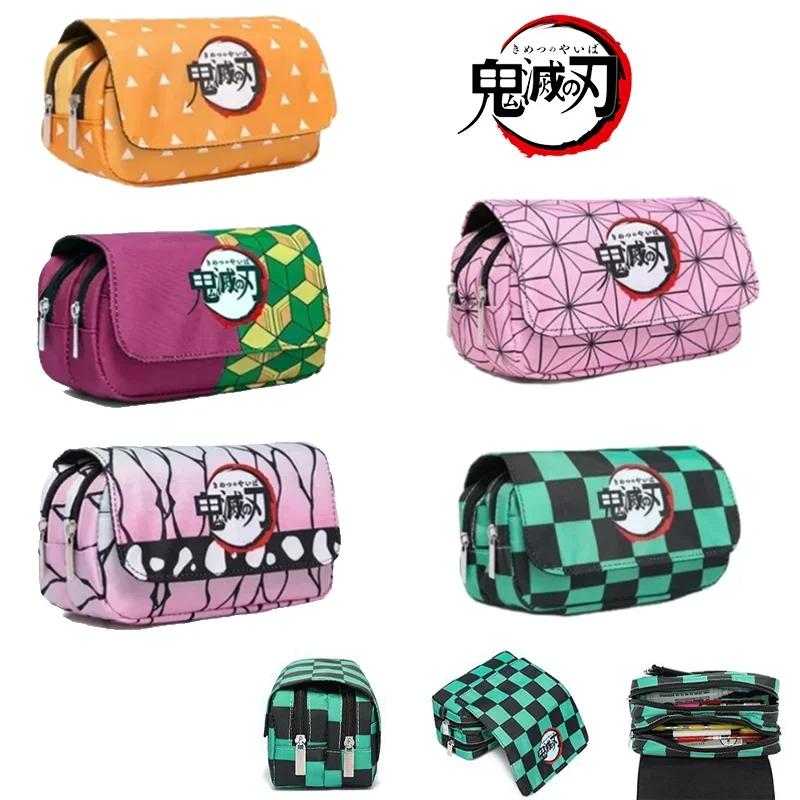 Demon Slayer Anime Periféry anime perá taška študent Storage taška na ukladanie taška Nezuko zenitsu giyuu Cartoon Pen Box