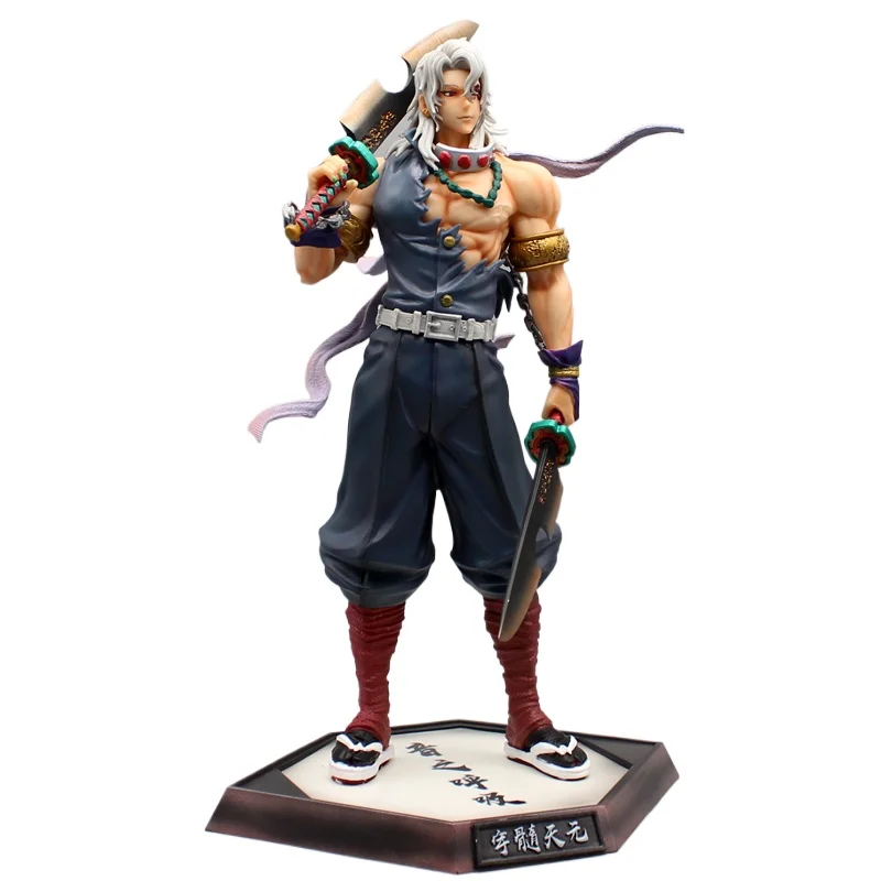 Demon Slayer Anime postava Uzui Tengen GK Socha figurína PVC Model Zbierka bábiky Zbierka Desktop Ozdob Hračky pre deti narodeniny darčeky