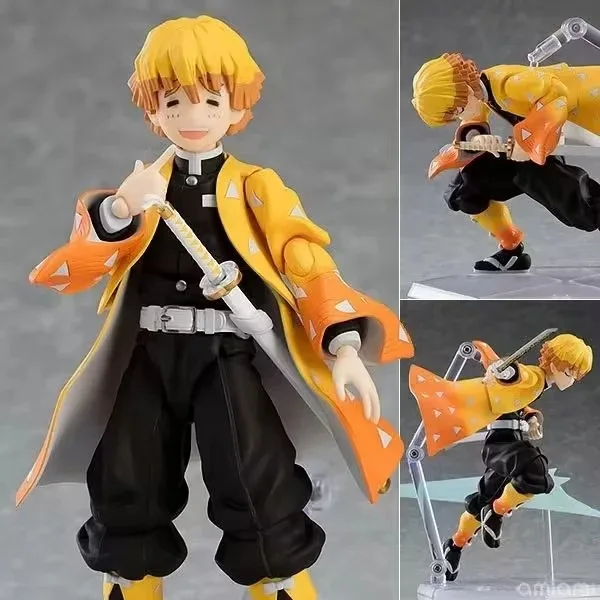 Demon Slayer Character Agatsuma Zenitsu figma DX-522 Obrázok modelu hračky 15 cm