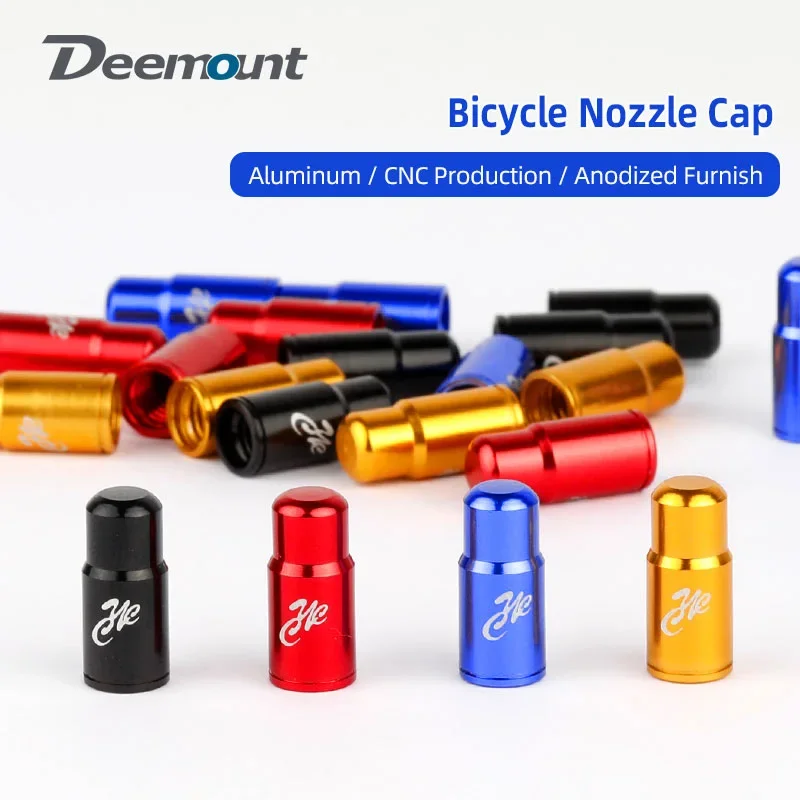 Demontáž bicyklov bezdušového pneumatiky Presta Valve Cap Hliníková zliatina Ventila Dýza Duchový kryt MTB Bicykel Príslušenstvo