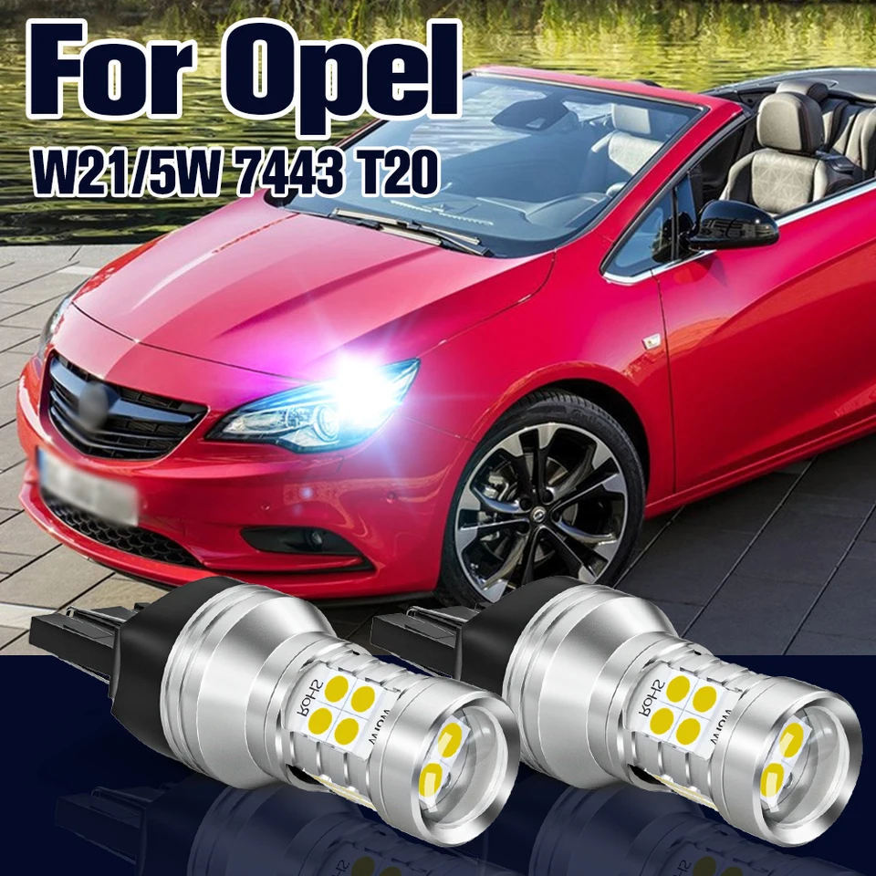Denné bežecké svetlo W21/5W 7443 2ks LED lampa DRL pre Opel Adam Cascada Insignia A Corsa de Astra J Meriva B Zafira C Vivaro