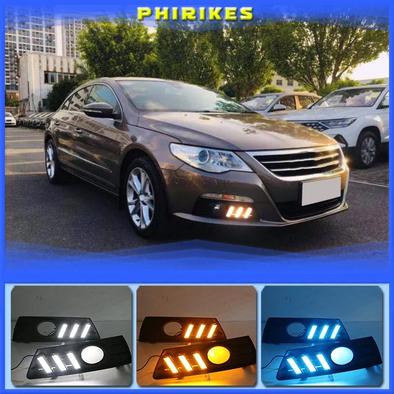 Denné svetlo LED pre Volkswagen Passat CC 2009 2010 2012 2012 2013 Waterproof 12V CAR DRL FOG LAMP DEOCORÁCIA