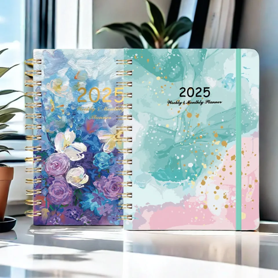 Denný plánovač notebook A5 Coil Harmonr 2025 2025 Party uprednostňuje deti Lembrancas de Casamento