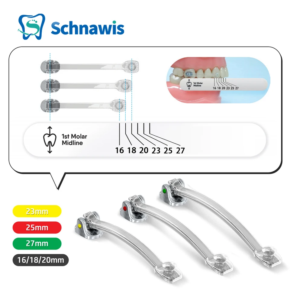 Dental Medical Cominless Ocel Ortodontic Appliance Distalizer Veľkosť 16, 18, 20, 23, 25, 27 mm použitá na liečbu pacientov triedy II