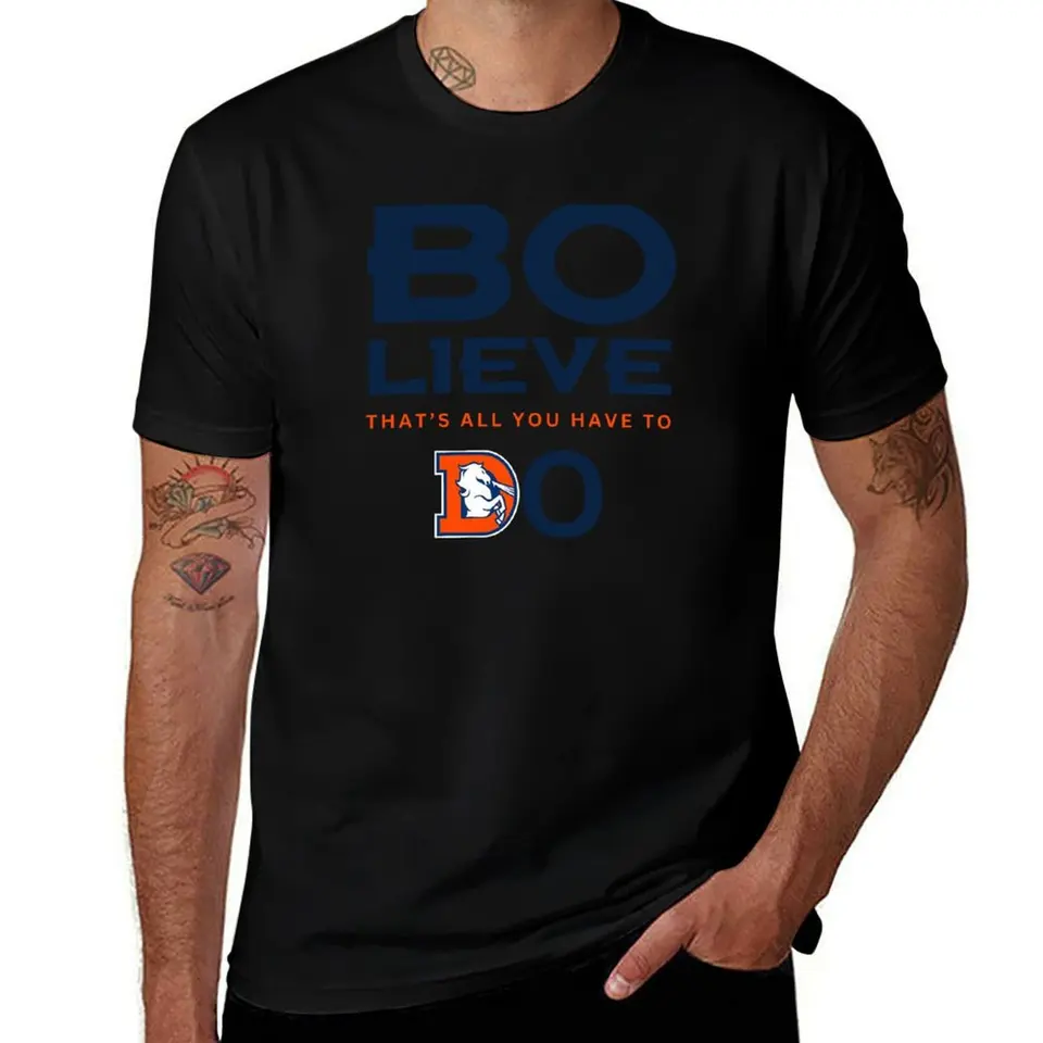 Denver futbal bo-live broncos tím odev Tričko anime oblečenie leto s nadmerne nadmerne veľkým tričkami košele Grafické tričko Grafické tričko