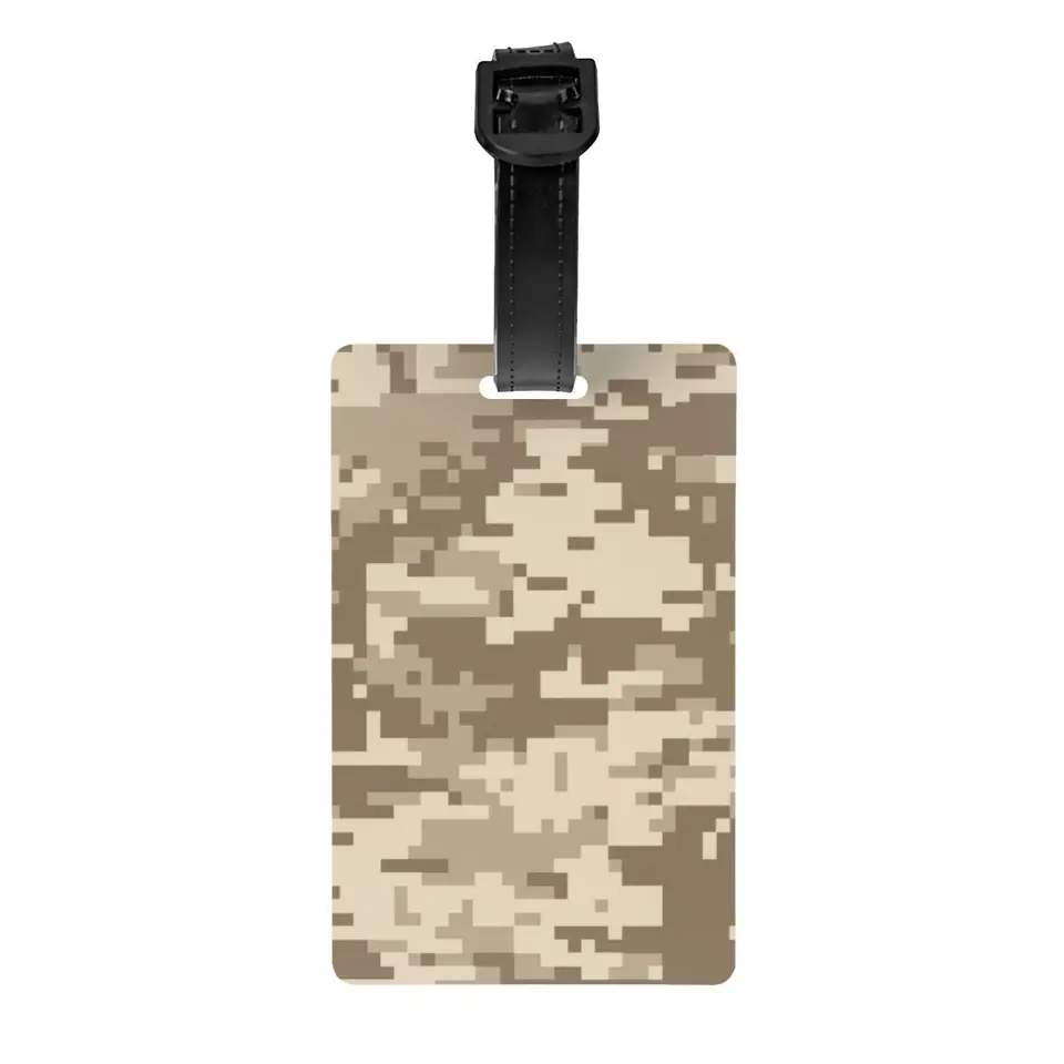 Desert Digital Camo Batožina Značka pre kufre módne Multicam Military Camouflage Bag Batge Tags