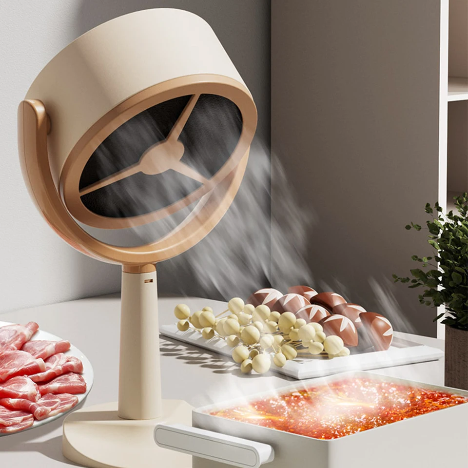Desktop Range Hood Extraktor nastaviteľný uhol USB nabíjanie malá kapucňa pre kuchárku pre vnútorné bbq horúce hrniec