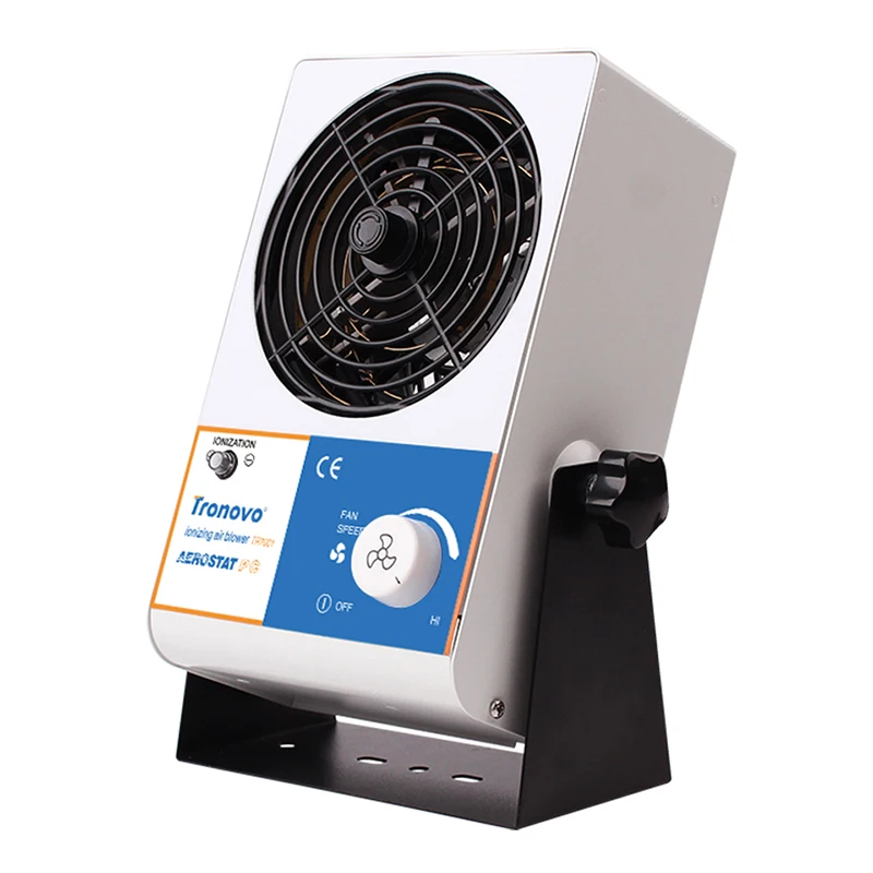 Desktop tichý ventilátor nastaviteľná rýchlosť vetra statický eliminátor Mini ventilátor ant-statický ionizujúci vzduchový dúchadlo TR7001