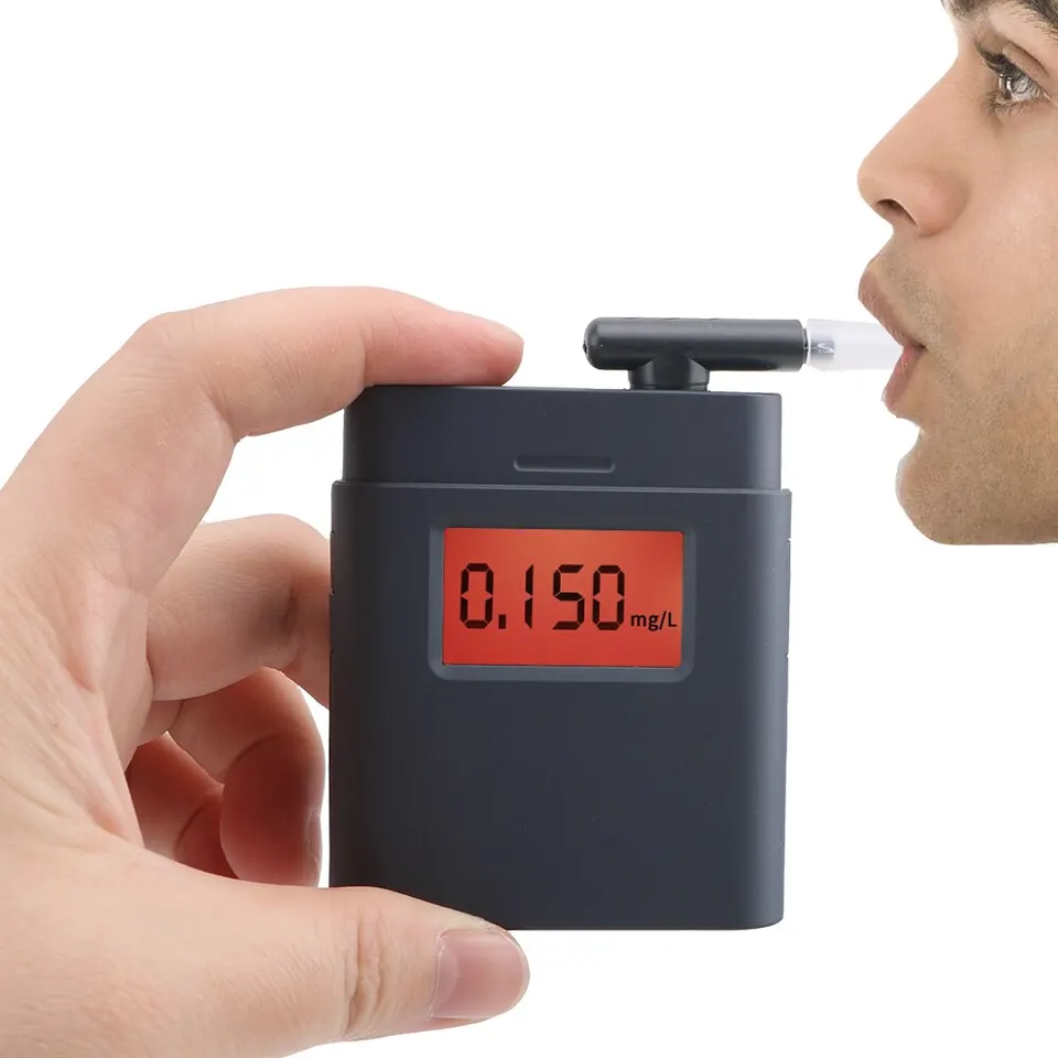 Detektor alkoholu Digitálny dych alkoholový tester Profesionálny dychový analyzátor Breathalyzer