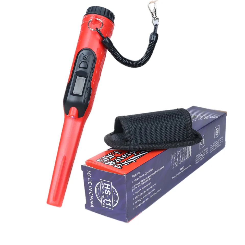 DETEKTOR Kovového detektora s vodou s priťahovaným pinointerom s LED baterkou IP68 PLNÝ WATERSUPER PINPOINTER GOLD LOCATOR pre zlatú striebornú mincu