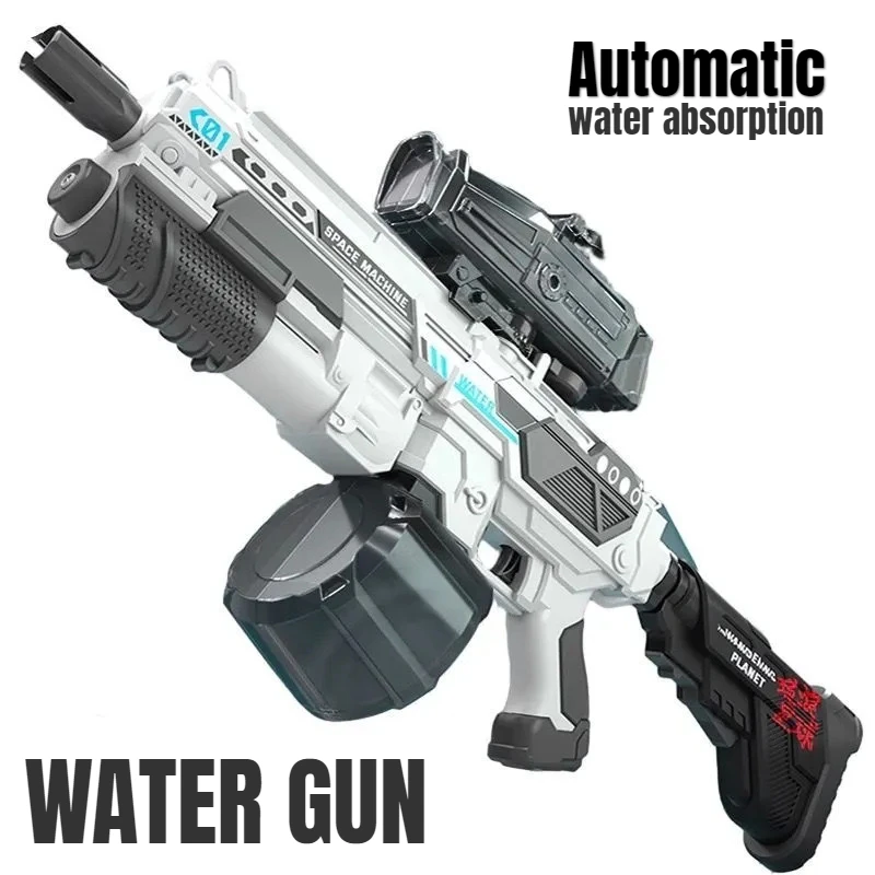 Deti automatická absorpcia vody Elektrická vodná pištoľ Ruka samolietba Vysokotlaku WaterGun Summer Outdoor Hračky pre deti