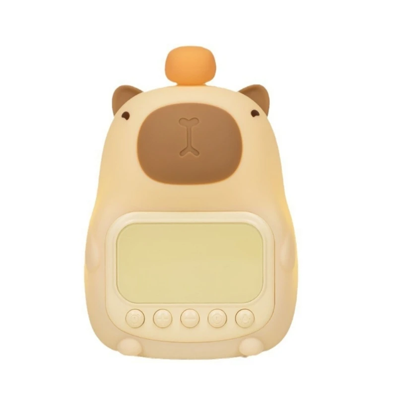 Deti Capybara Night Light Alarm s mäkkým osvetlením 1500 mAh